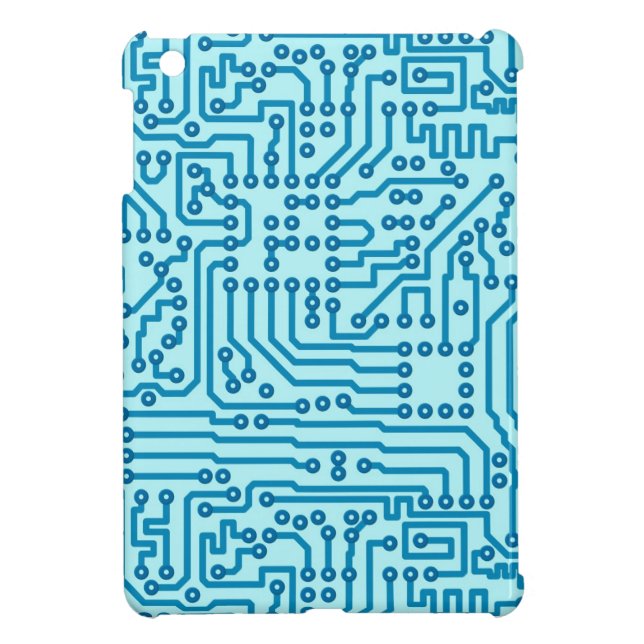 Electronic Digital Circuit Board Cover For The iPad Mini (Back)