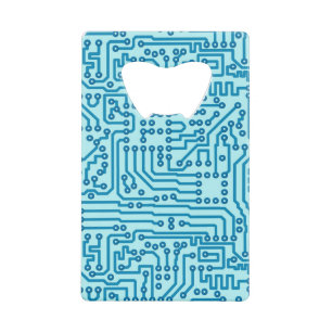 Electronic Digital Circuit Board Credit Card Bottle Opener