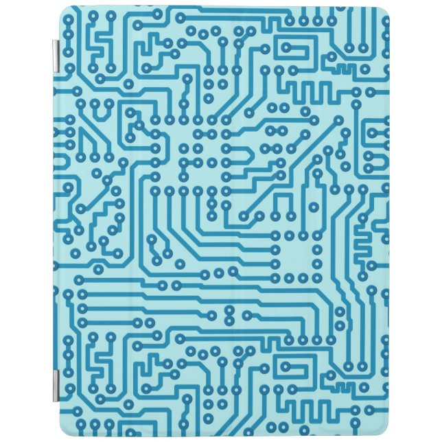 Electronic Digital Circuit Board iPad Smart Cover (Front)