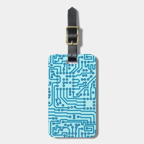Electronic Digital Circuit Board Luggage Tag