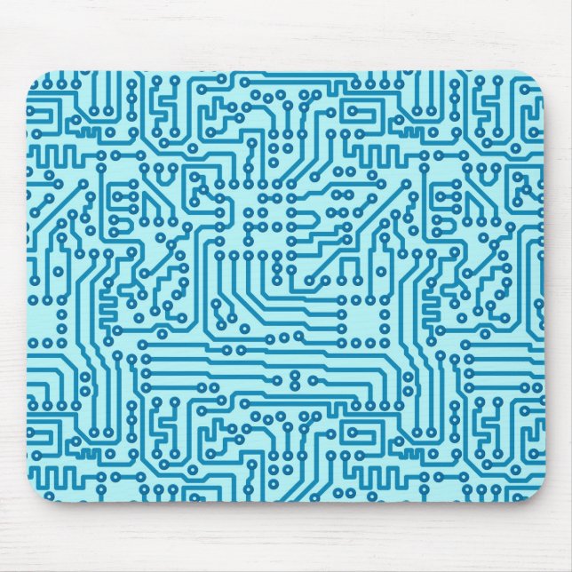 Electronic Digital Circuit Board Mouse Pad (Front)