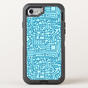 Electronic Digital Circuit Board OtterBox Defender iPhone SE/8/7 Case