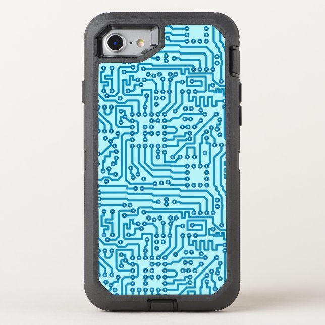 Electronic Digital Circuit Board Otterbox iPhone Case (Back)