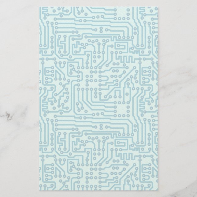 Electronic Digital Circuit Board Stationery (Front)