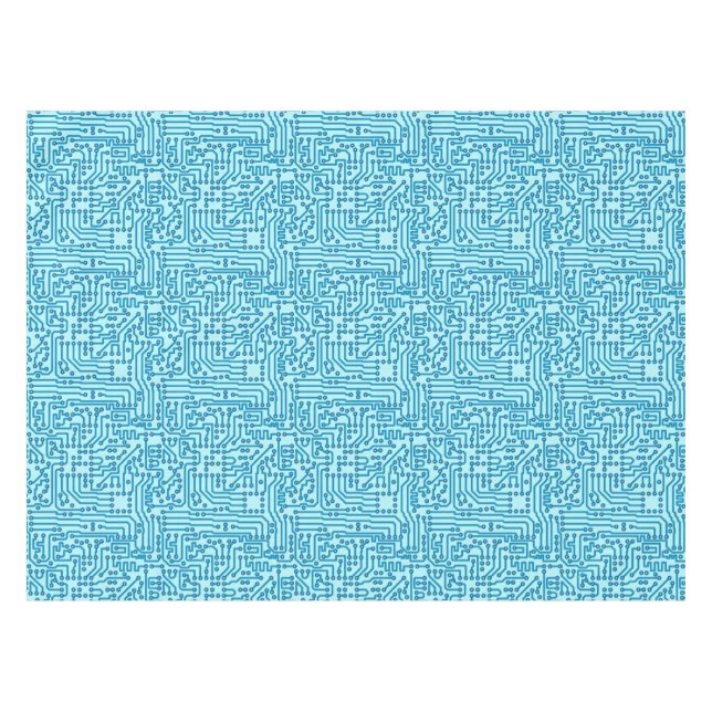 Electronic Digital Circuit Board Tablecloth (Front (Horizontal))