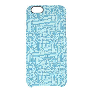 Electronic Digital Circuit Board Clear iPhone 6/6S Case