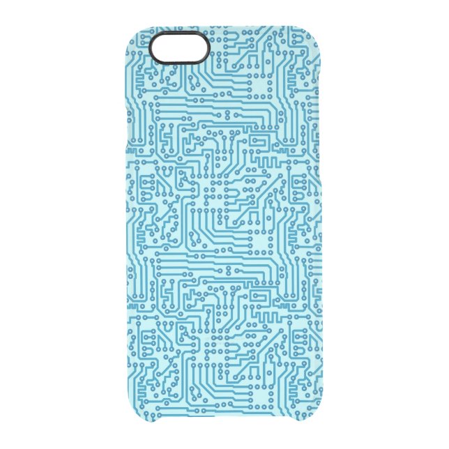Electronic Digital Circuit Board Uncommon iPhone Case (Back)