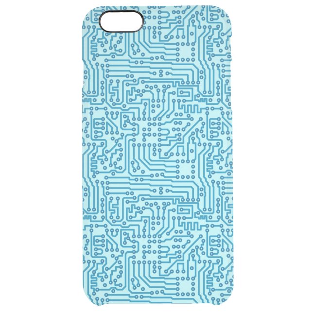 Electronic Digital Circuit Board Uncommon iPhone Case (Back)