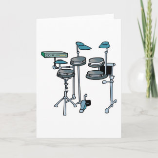 electronic drum set card