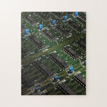 Electronic Geekery Jigsaw Puzzle by StuffOrSomething at Zazzle