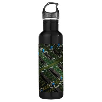 Electronic Geekery Water Bottle by StuffOrSomething at Zazzle