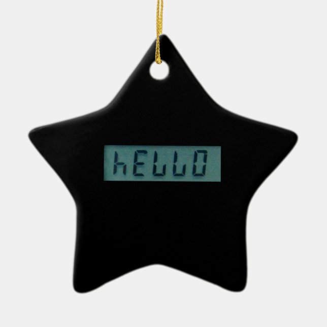 Electronic Hello Message Ornament (Front)