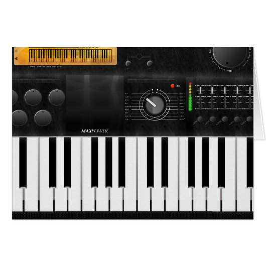 Electronic Keyboard Cards (Front Horizontal)