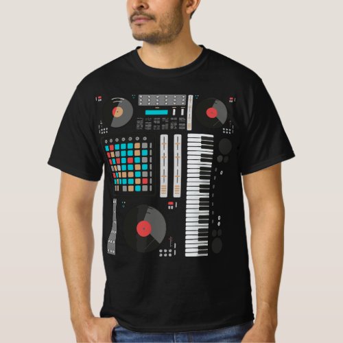 Electronic Music Synthesizer Techno Music DJ Produ T_Shirt