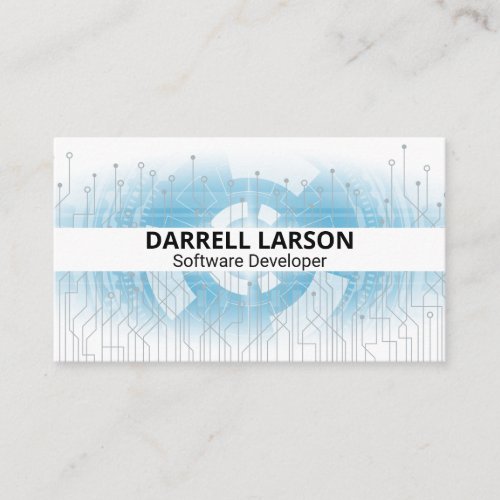Electronic Nodes  Circuitry Tech Business Card