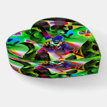 Electronic planetarium with shades of green
