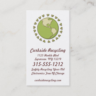 Electronic Recycling Eco Friendly Business Cards