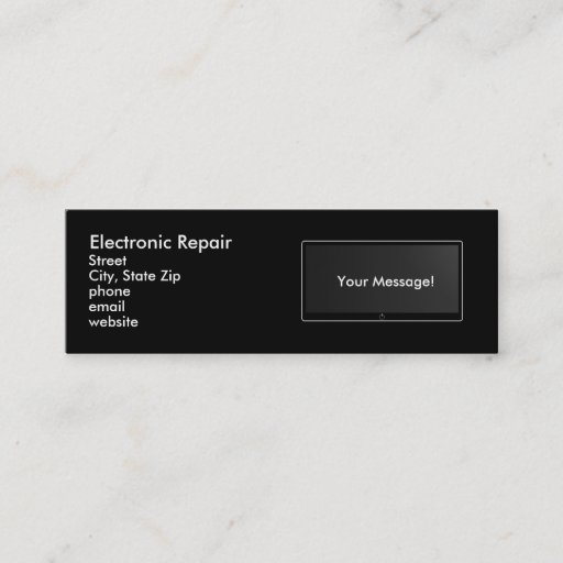 Customizable Electronic Repair Business Card Templates