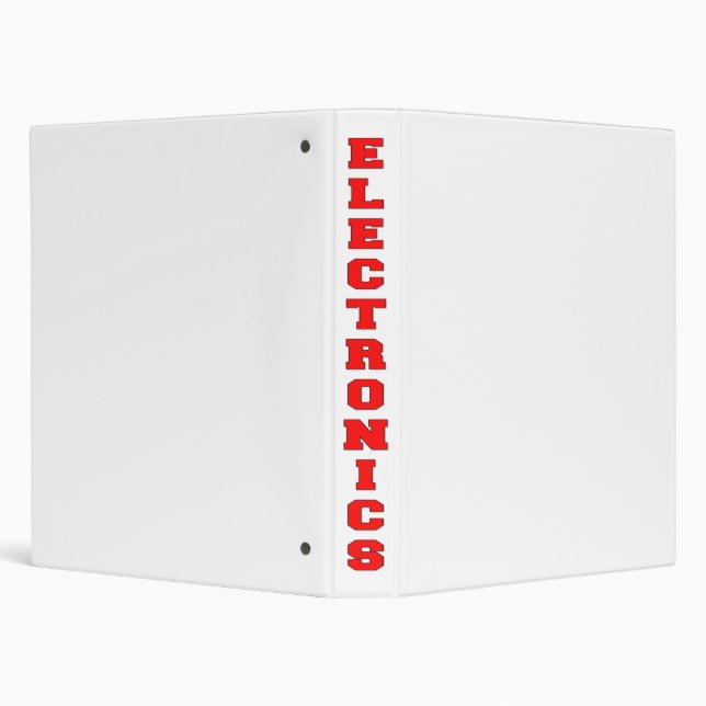 Electronics 3 Ring Binder (Background)