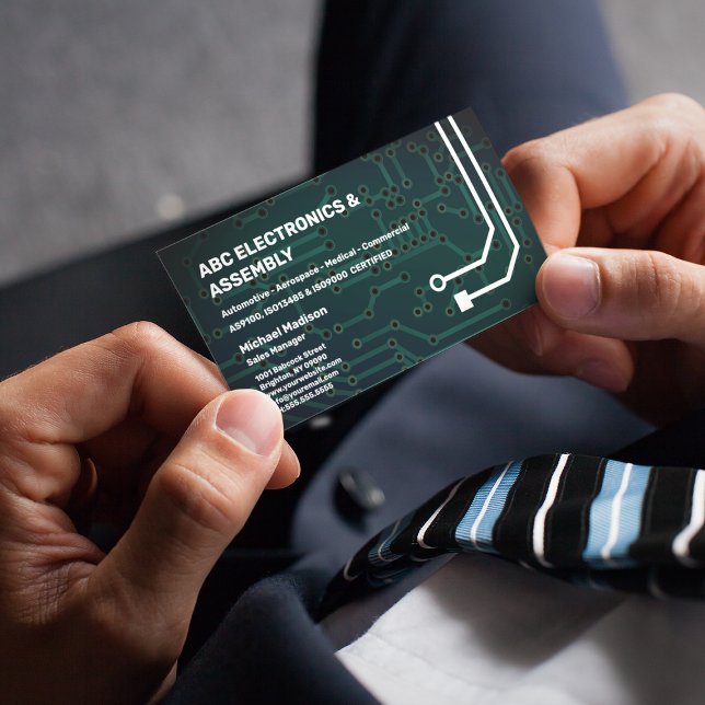 Electronics Assembly Business Business Card (Creator Uploaded)