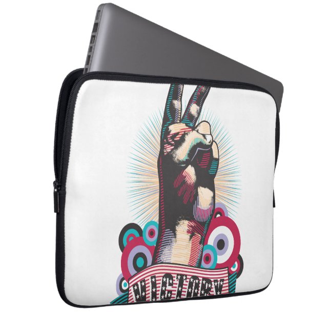 Electronics Bag – Victory Peace & Love Pop-Art  (Front Right)