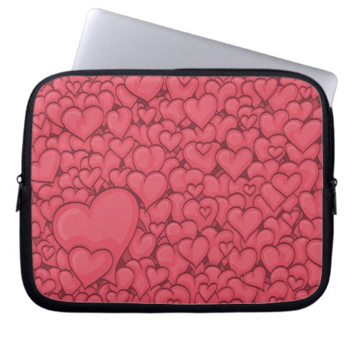Electronics Bag with hearts pattern