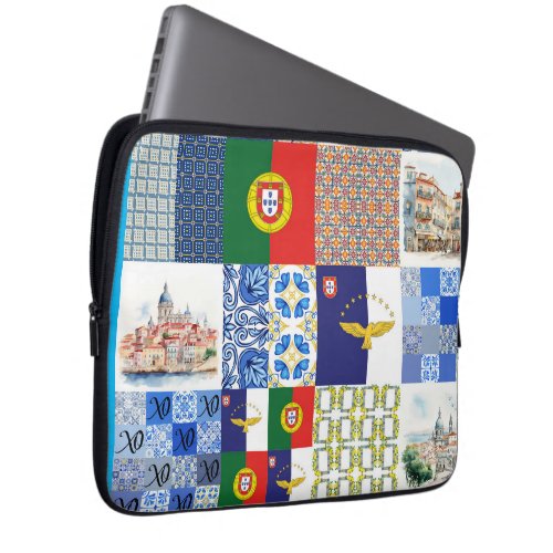 Electronics Bag with Portugal Flag and Azores Flag