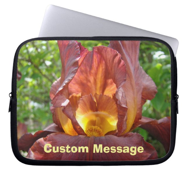 Electronics bags Laptop bag Iris Flowers School (Front)