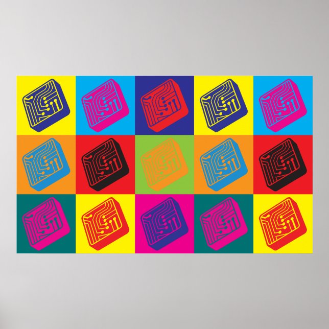 Electronics Pop Art Poster (Front)