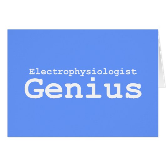Electrophysiologist Genius Gifts Cards (Front Horizontal)
