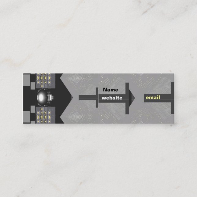 ElectroTech Mini Business Card (Front)