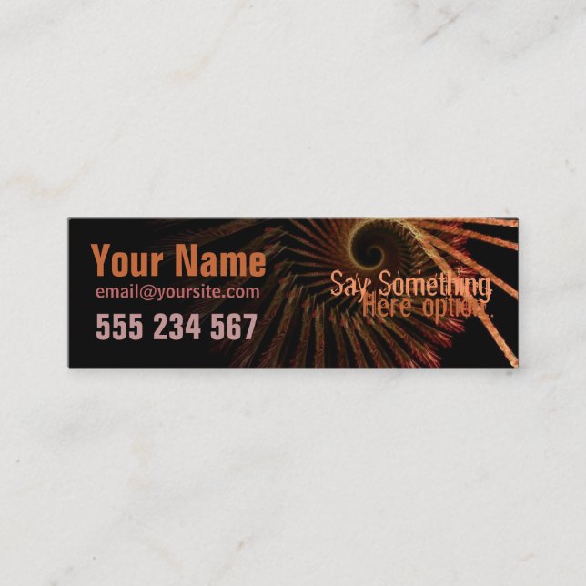 electrozArt #003 Profile Business Card (Front)
