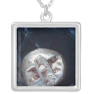 Electrum stater, c.600 BC Silver Plated Necklace