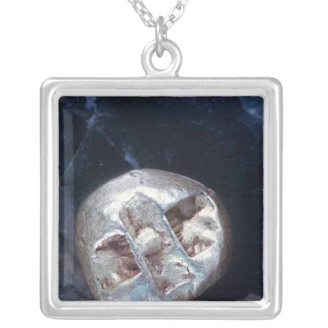 Electrum stater, c.600 BC Silver Plated Necklace (Front)