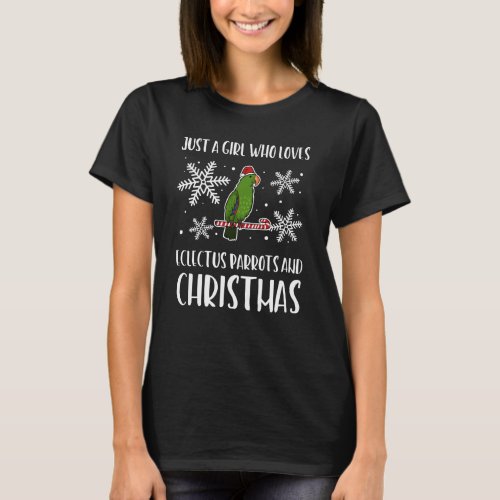 electus parrot santa christmas girl gift T_Shirt