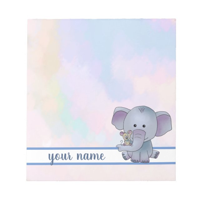 Elefant und Maus  Notepad (Front)