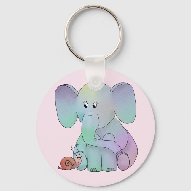 Elefant und Schnecke Keychain (Front)