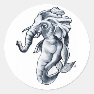 Elefishgerald030_copy Classic Round Sticker