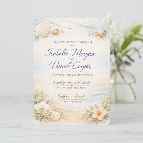 ElegaElegant orange Floral Wedding Invitation Temp