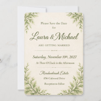 ElegaElegant orange Floral Wedding Invitation Temp