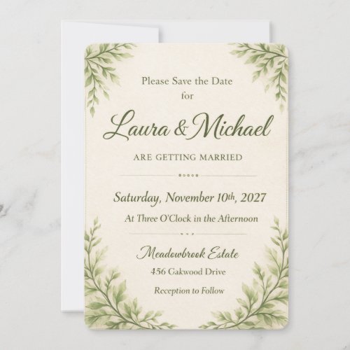 ElegaElegant orange Floral Wedding Invitation Temp