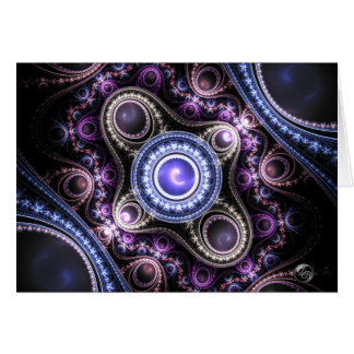 Elegan, Beautiful Unique Glowing Fractal Fine Art Cards