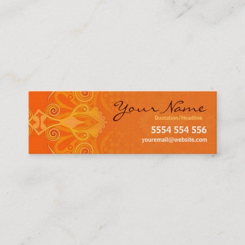 Elegan oRange mini Business Card