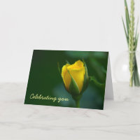 Elegance and Simplicity.  Sunny Birthday Greetings Card