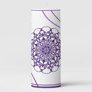 Elegance Arabian digital ornament Pillar Candle