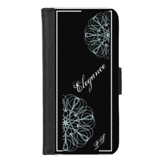 Elegance black and white LS Wallet Case