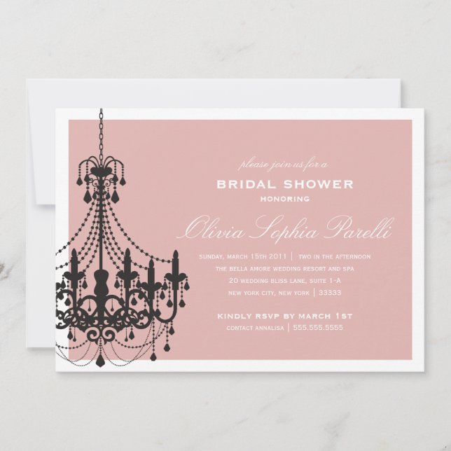 ELEGANCE | BRIDAL SHOWER INVITATION (Front)