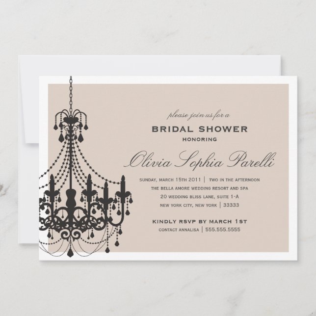 ELEGANCE | BRIDAL SHOWER INVITATION (Front)