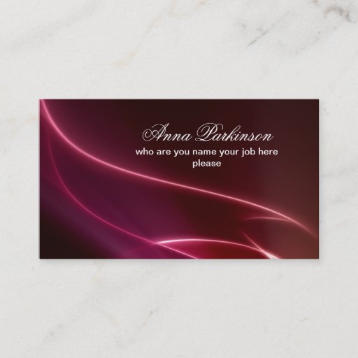 Customizable elegance business card