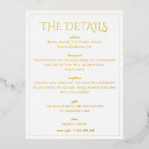 Elegance Classic text based  Foil Holiday Postcard